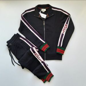 GUCCI MEN ITALY BLACK COTTON TRACK SUIT